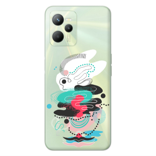 Realme C35 Abstract 50 Transparent Silicone TPU Θήκη