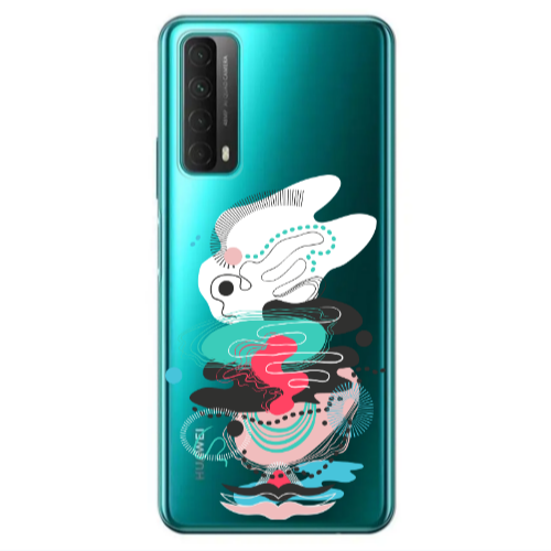 Huawei P Smart 2021 Abstract 50 Transparent Silicone TPU Θήκη