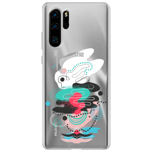 Huawei P30 Pro Abstract 50 Transparent Silicone TPU Θήκη