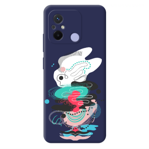 Xiaomi Redmi 12C Abstract 50 Dark blue Colored Silicone TPU Θήκη