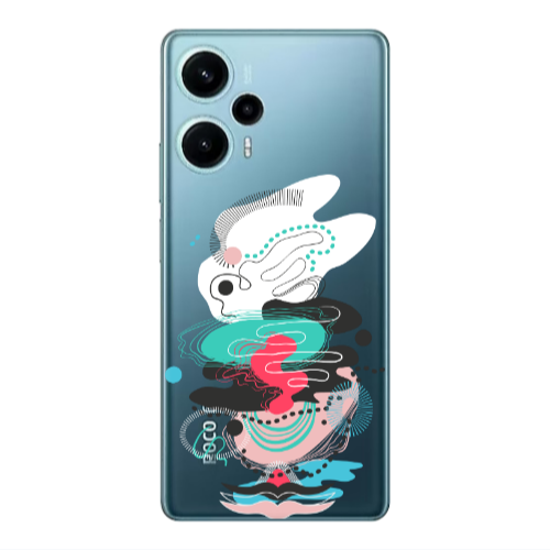 Xiaomi Poco F5 Abstract 50 Transparent Silicone TPU Θήκη