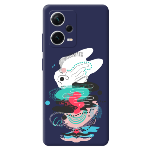 Xiaomi Poco X5 Abstract 50 Dark blue Colored Silicone TPU Θήκη