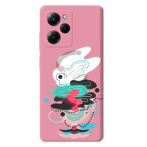 Xiaomi Poco X5 Pro Abstract 50 Pink Colored Silicone TPU Θήκη