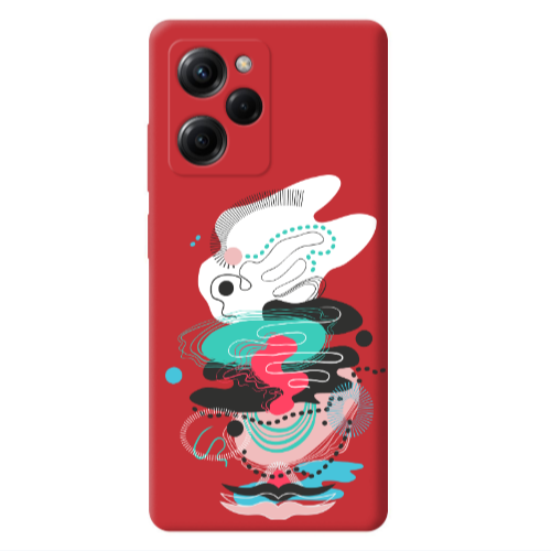 Xiaomi Poco X5 Pro Abstract 50 Red Colored Silicone TPU Θήκη