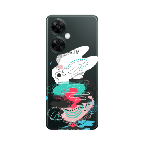 Oneplus Nord CE 3 Lite 5G Abstract 50 Transparent Silicone TPU Θήκη