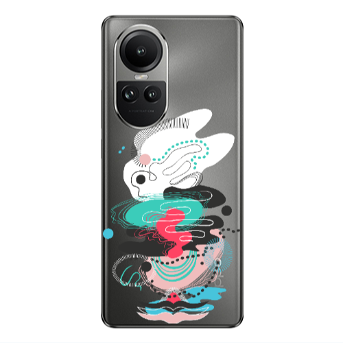 Oppo Reno10 5G Abstract 50 Transparent Silicone TPU Θήκη