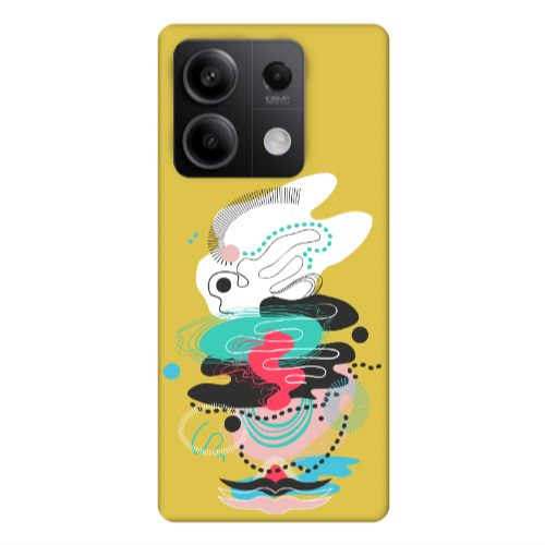 Xiaomi Redmi Note 13 5G Abstract 50 Yellow Colored Silicone TPU Θήκη