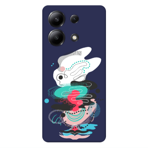 Xiaomi Redmi Note 13 4G Abstract 50 Dark blue Colored Silicone TPU Θήκη