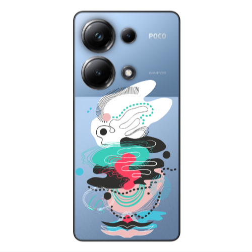 Xiaomi Poco M6 Pro 4G Abstract 50 Transparent Silicone TPU Θήκη