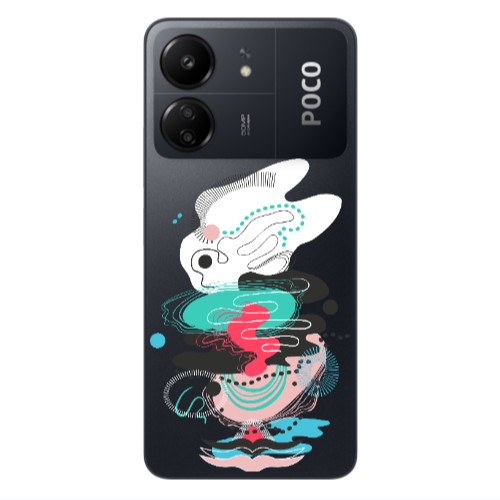 Xiaomi Poco C65 Abstract 50 Transparent Silicone TPU Θήκη