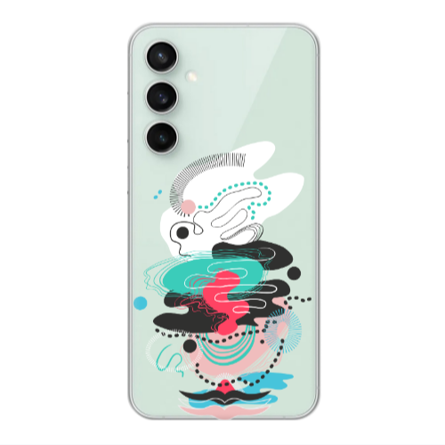 Samsung S24 Plus Abstract 50 Transparent Silicone TPU Θήκη