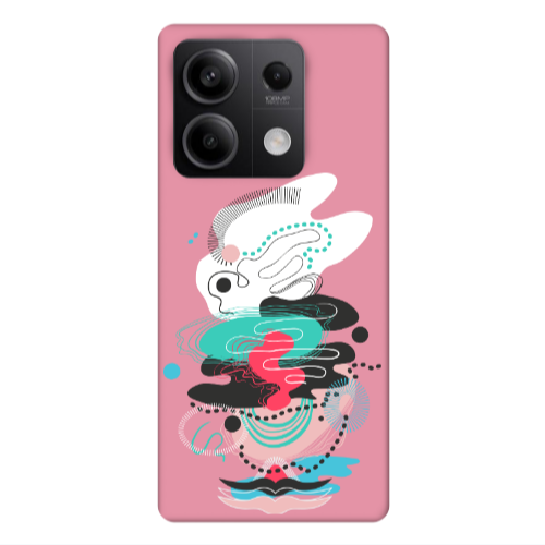 Xiaomi Redmi Note 13Pro 5G Abstract 50 Pink Colored Silicone TPU Θήκη