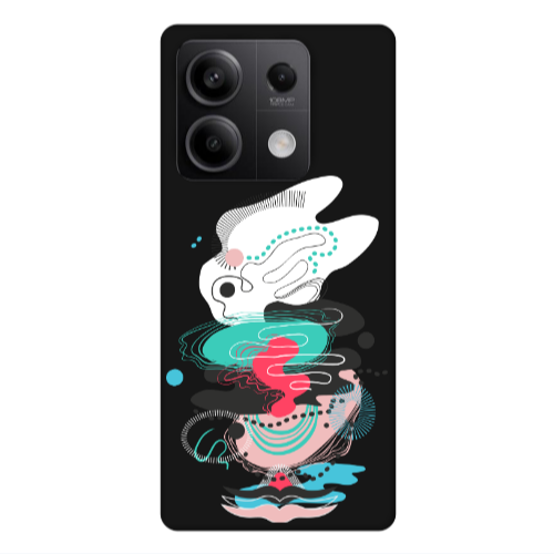 Xiaomi Redmi Note 13Pro 5G Abstract 50 Black Colored Silicone TPU Θήκη