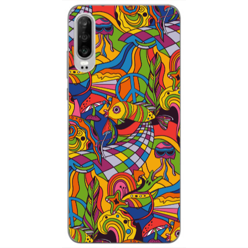 Huawei P30 9578 Transparent Silicone TPU Θήκη