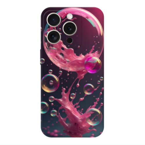 Apple Iphone 16 Pro Max Pink balloon Transparent Silicone TPU Θήκη