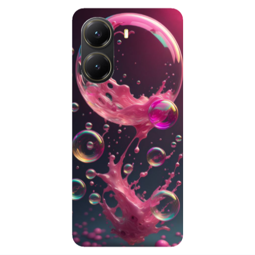 Xiaomi Poco X7 Pro Pink balloon Transparent Silicone TPU Θήκη