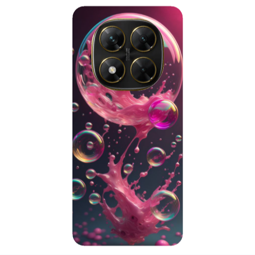 Xiaomi Poco X7 Pink balloon Transparent Silicone TPU Θήκη