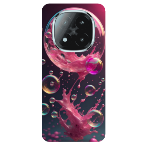 Xiaomi Redmi Note 14 Pro + 5g Pink balloon Transparent Silicone TPU Θήκη