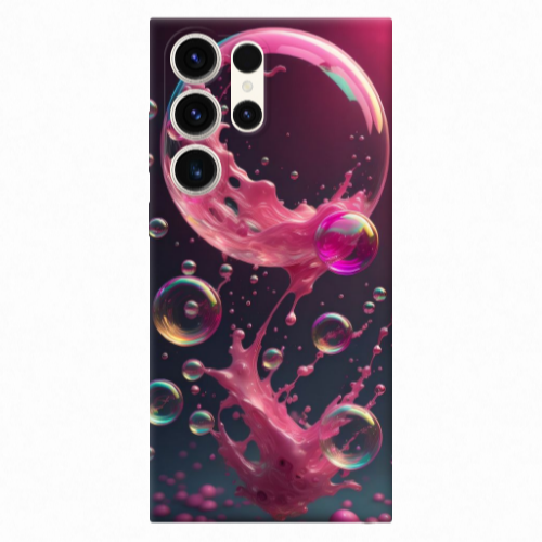 Samsung S25 Ultra Pink balloon Transparent Silicone TPU Θήκη