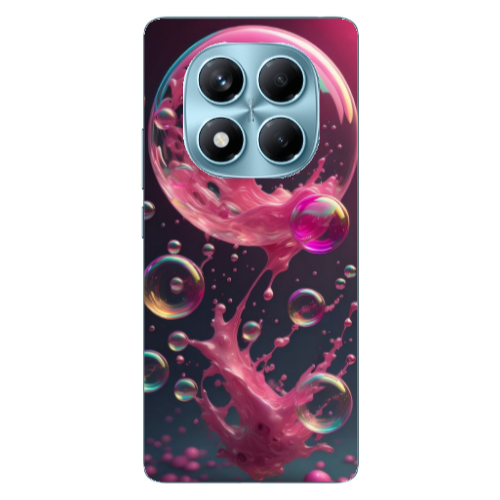 Xiaomi Redmi Note 14 Pro Pink balloon Transparent Silicone TPU Θήκη