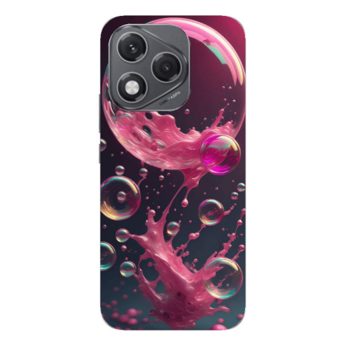 Honor 400 Lite Pink balloon Transparent Silicone TPU Θήκη