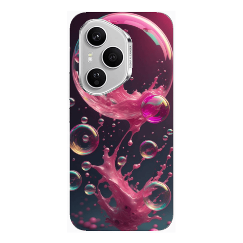 Honor Magic 400 Pro Pink balloon Transparent Silicone TPU Θήκη