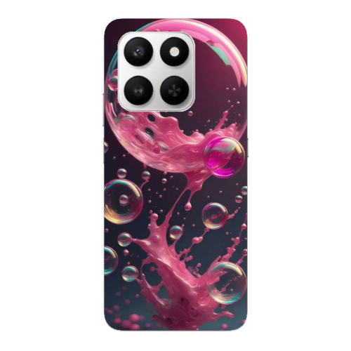 Honor Magic 400 Smart Pink balloon Transparent Silicone TPU Θήκη