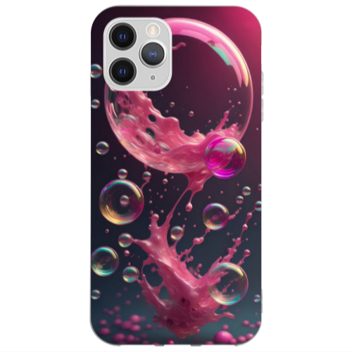 Apple iPhone 13 Pro Max Pink balloon Transparent Silicone TPU Θήκη