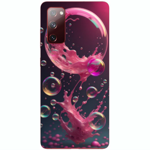 Samsung S20 FE Pink balloon Transparent Silicone TPU Θήκη