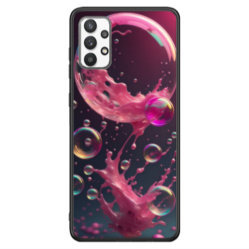 Samsung A13 4G Pink balloon Black Glossy Θήκη