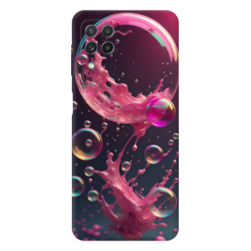 Samsung A22 4G Pink balloon Transparent Silicone TPU Θήκη