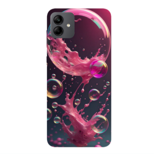 Samsung A04 Pink balloon Transparent Silicone TPU Θήκη