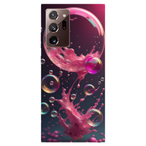 Samsung Note 20 Ultra Pink balloon Transparent Silicone TPU Θήκη