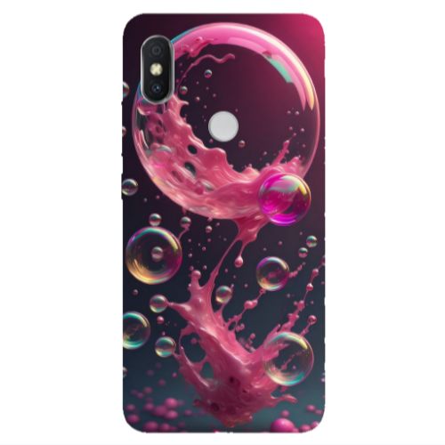 Xiaomi Redmi S2 Pink balloon Transparent Silicone TPU Θήκη