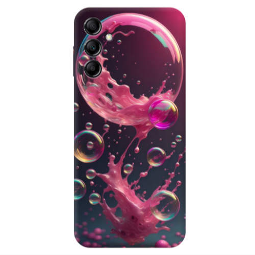 Samsung A24 Pink balloon Transparent Silicone TPU Θήκη