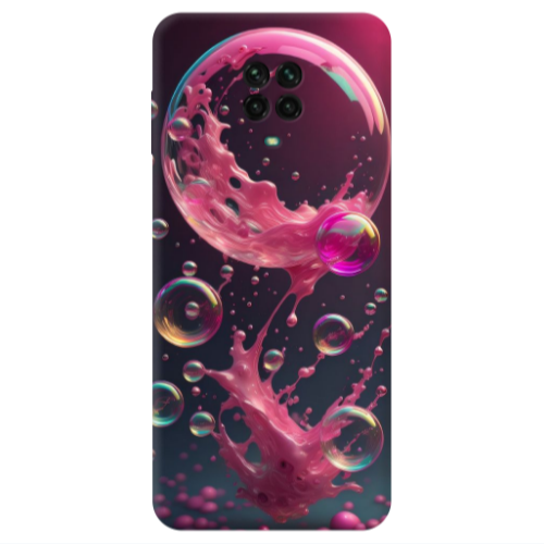 Xiaomi Redmi Note 9S Pink balloon Transparent Silicone TPU Θήκη