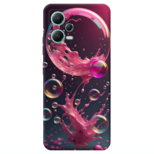 Xiaomi Redmi Note 12 Pro 5G Pink balloon Transparent Silicone TPU Θήκη