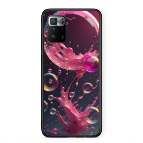 Xiaomi Poco X3 GT Pink balloon Black Glossy Θήκη