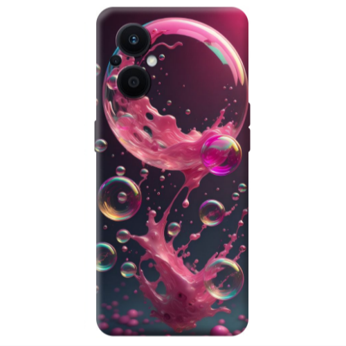 Oppo Reno 7 Lite Pink balloon Transparent Silicone TPU Θήκη