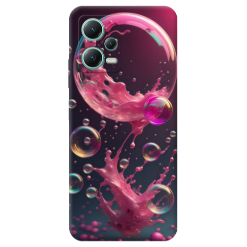 Xiaomi Redmi Note 12 Pro Plus 5G Pink balloon Transparent Silicone TPU Θήκη