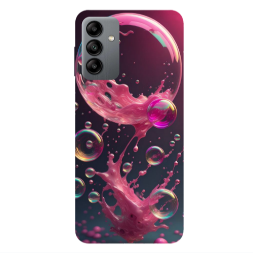 Samsung A13 5G Pink balloon Transparent Silicone TPU Θήκη