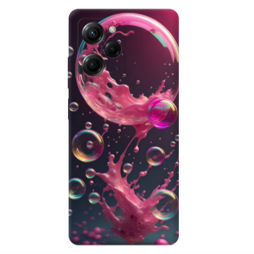 Xiaomi Poco X5 Pro Pink balloon Transparent Silicone TPU Θήκη