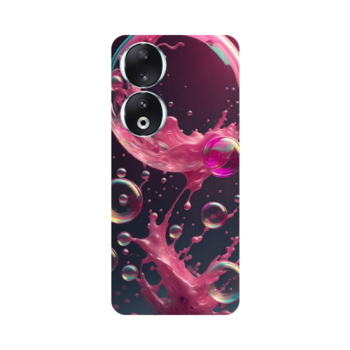 Honor 90 5G Pink balloon Transparent Silicone TPU Θήκη