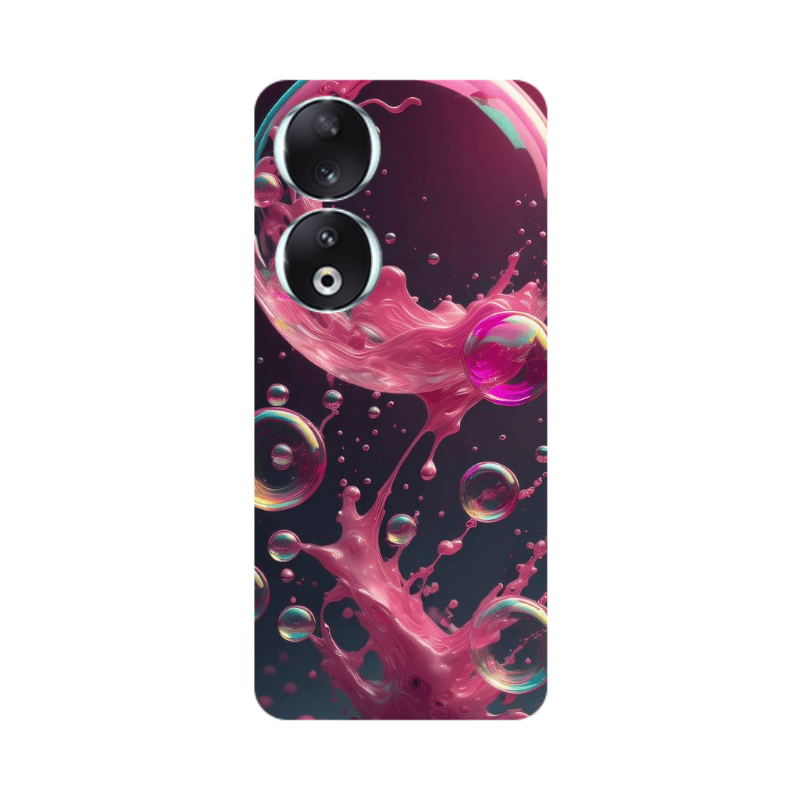 Honor 90 5G Pink balloon Transparent Silicone TPU Θήκη