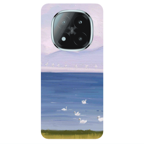 Xiaomi Redmi Note 14 Pro + 5g Swan Lake Transparent Silicone TPU Θήκη