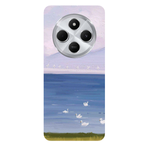 Xiaomi Redmi 14c Swan Lake Transparent Silicone TPU Θήκη