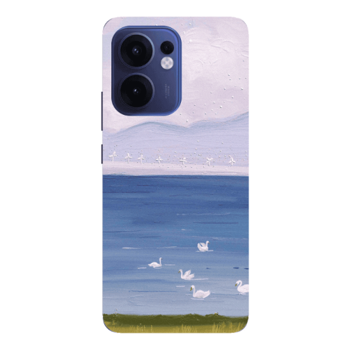 Oppo Reno13 FS Swan Lake Transparent Silicone TPU Θήκη