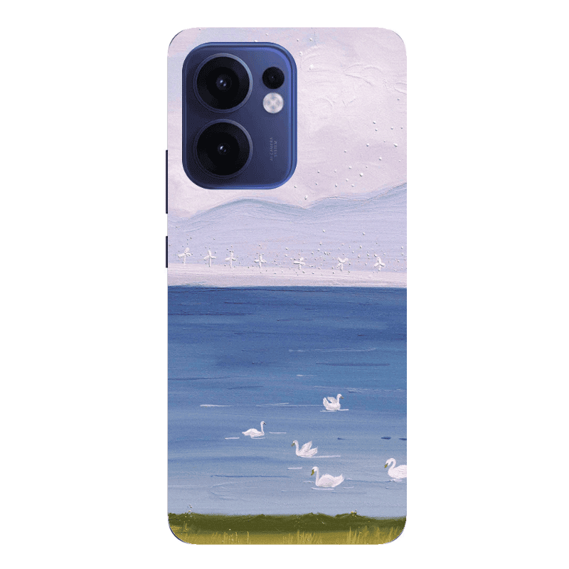 Oppo Reno13 FS Swan Lake Transparent Silicone TPU Θήκη