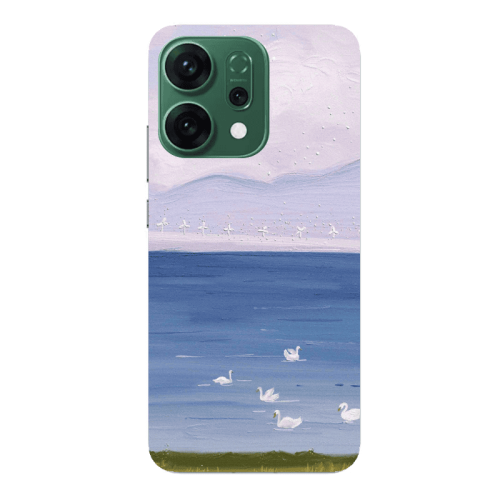 Oppo RENO 14 Swan Lake Transparent Silicone TPU Θήκη