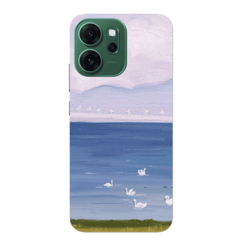 Oppo 14 F Swan Lake Transparent Silicone TPU Θήκη